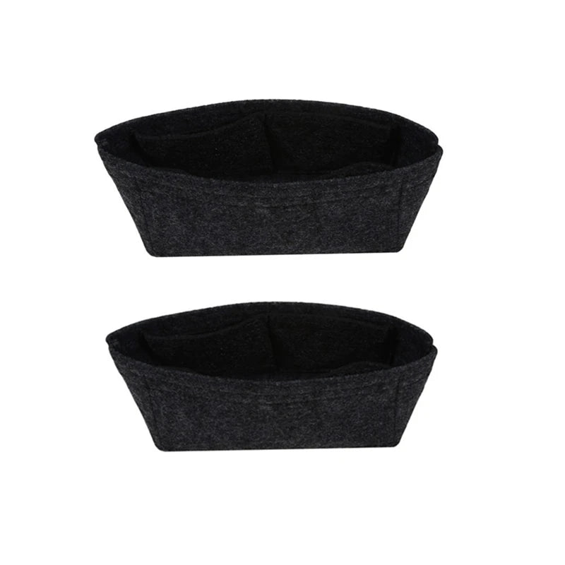 1/2pcs Trendy Felt Insert Bag Organizer Makeup Organizers Liner Perfect for Brand Women's Handbags Cosmetic Bags Bag Accesories