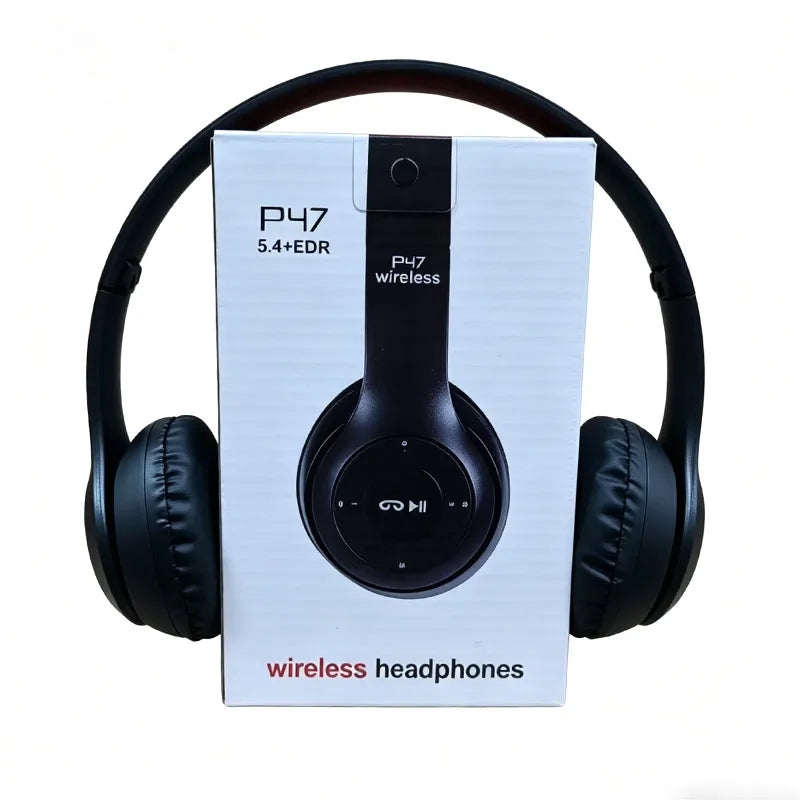Foldable Wireless Bluetooth Headphones 5.0 Portable HiFi Sound Over-ear Headset for Sports Travel Daily Game music Earphones Use