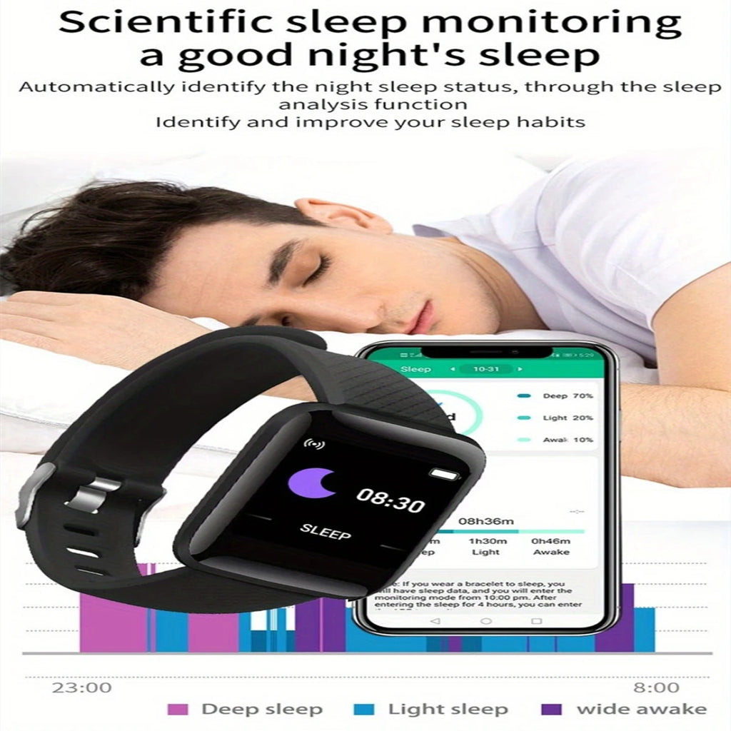 Men's Smartwatch Women's Sport Monitor Fitness Smart Watch Music Control Social APP Message Remind Consumer Electronic Watches