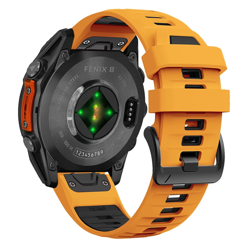 1:1 Fenix8 Watch Band For Garmin Fenix 8 47mm 51mm E 7 7X 6 6X 5 5X/Epix Pro/Enduro 3 QuickFit 22mm 26mm Silicone Strap Bracelet