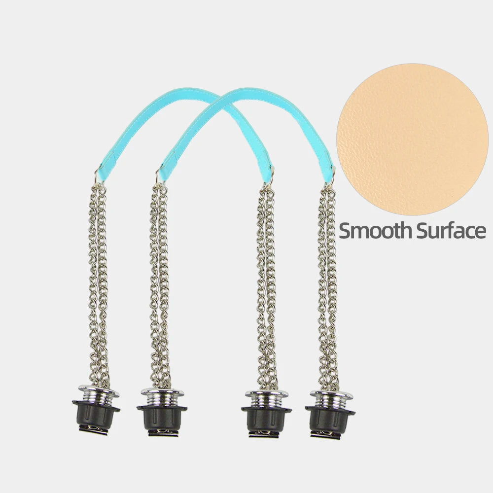 Silver Double-Chain Shoulder Bag Strap
