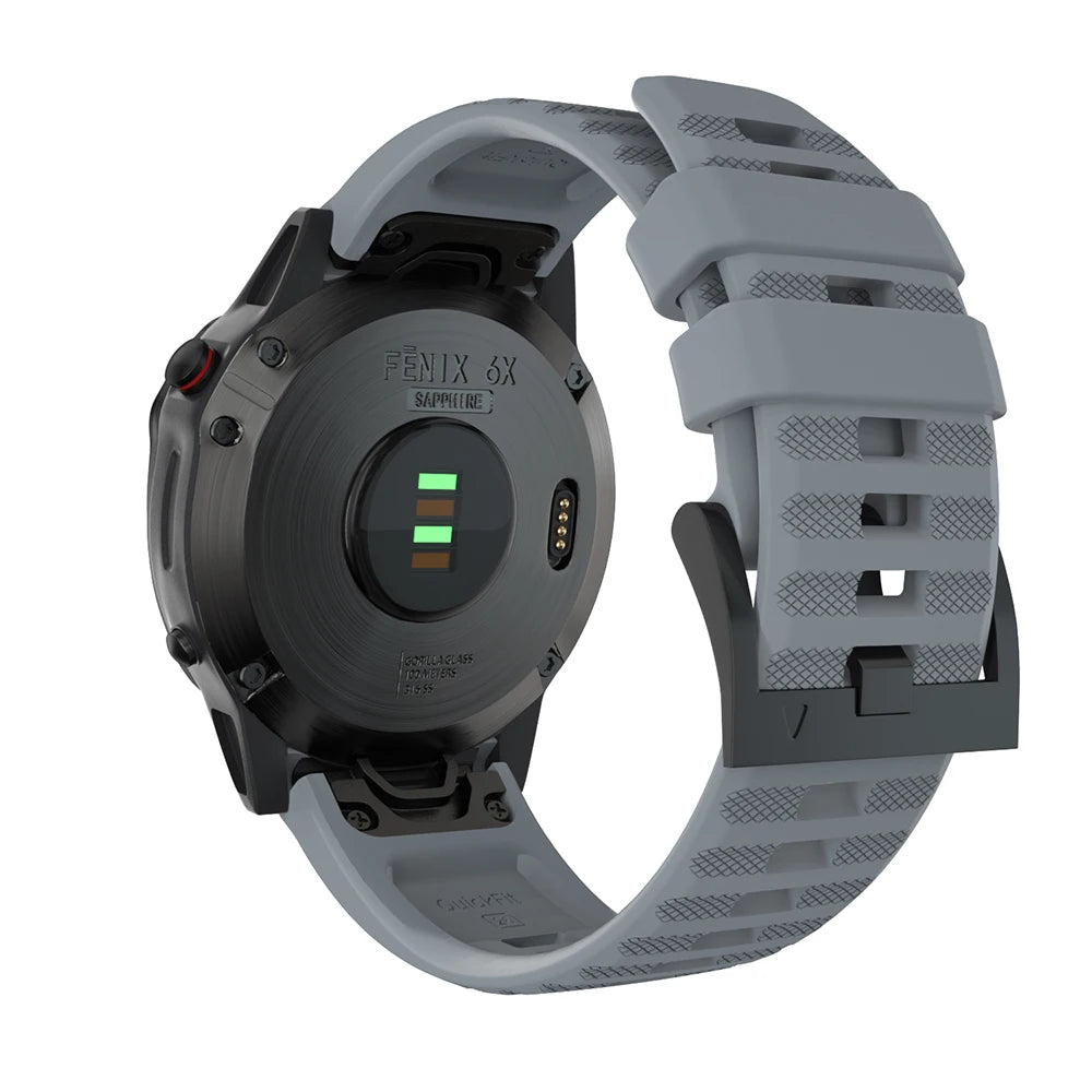 22mm 26mm Quick Fit Silicone Strap For Garmin Fenix 8/7/7X/6/6X Pro Replacement Watch Band For Garmin EPIX/Enduro 3