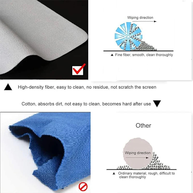 Microfiber Keyboard Dust Cover for MacBook Pro 15-16 inch Air 15 Dustproof Protective Cloth Ultra Thin Waterproof Keyboard Prote