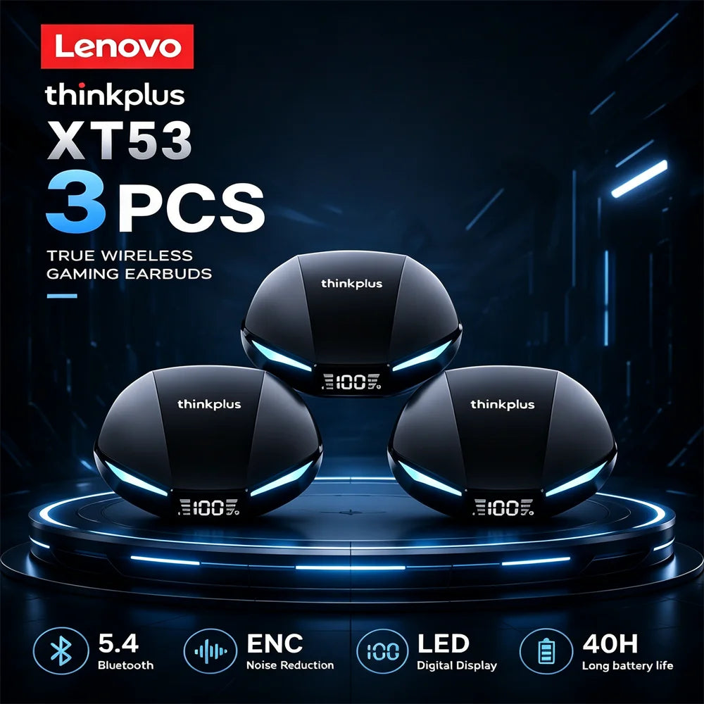 Lenovo XT53 Wireless Bluetooth 5.3 Gaming Earbuds