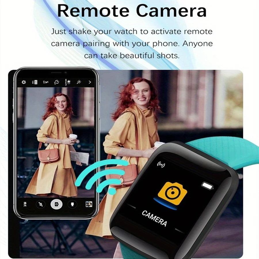 Men's Smartwatch Women's Sport Monitor Fitness Smart Watch Music Control Social APP Message Remind Consumer Electronic Watches