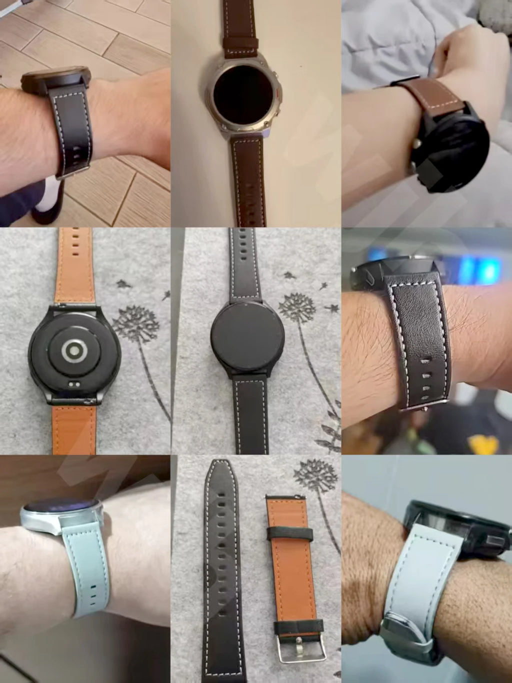 20mm 22mm Leather Watch Band For Huami Amazfit BALANCE 2 Sports Strap Amazfit Bip 6 5/Active 2 Replacement Wristband Accessories