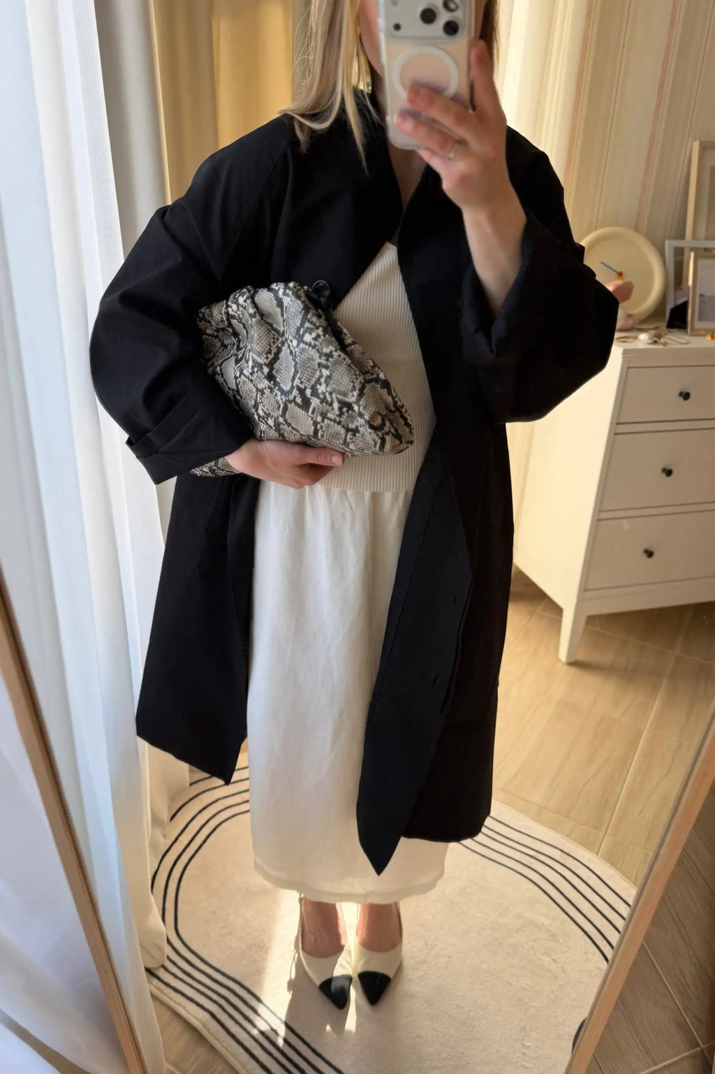 Stand Neck Long Trench Coat Women Spring Casual Turn-down Collar Single-breasted Trench Coat