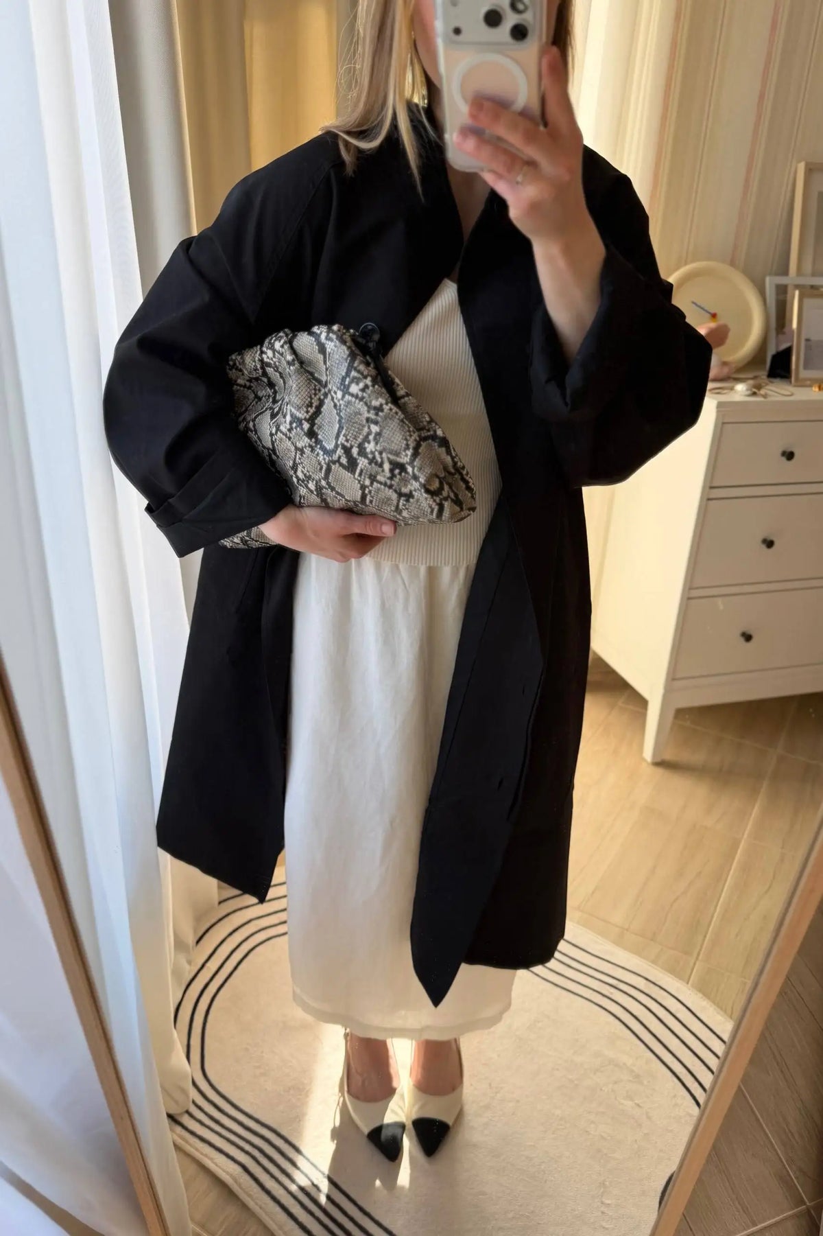 Stand Neck Long Trench Coat Women Spring Casual Turn-down Collar Single-breasted Trench Coat