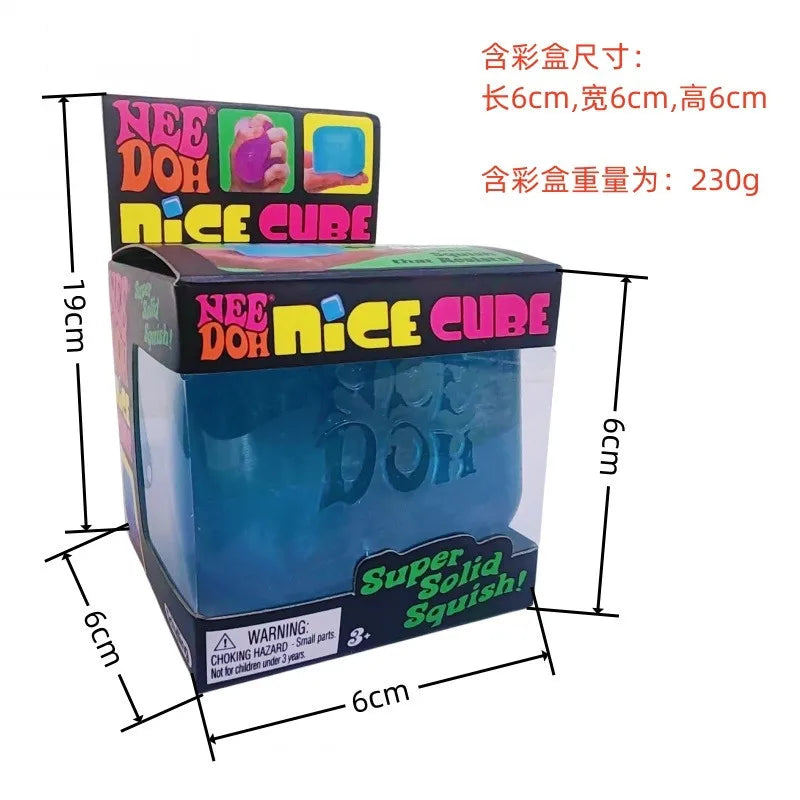 Malt Sugar Ice Cube Decompression Toy, Soft Squishy Slow Rebound Stress Relief Fidget Toy Portable Entertainment Sensory Toy