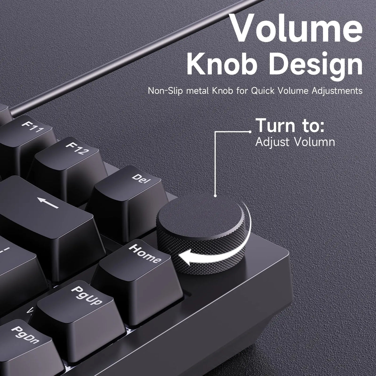 AK820 Red-Switch Mechanical Gaming Keyboard, 75% Layout, Hot-Swappable Switches, Featuring a USB-C Port, White Backlighting, Fiv