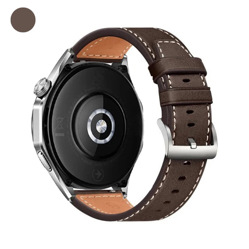 20mm 22mm Leather Watch Band For Huami Amazfit BALANCE 2 Sports Strap Amazfit Bip 6 5/Active 2 Replacement Wristband Accessories