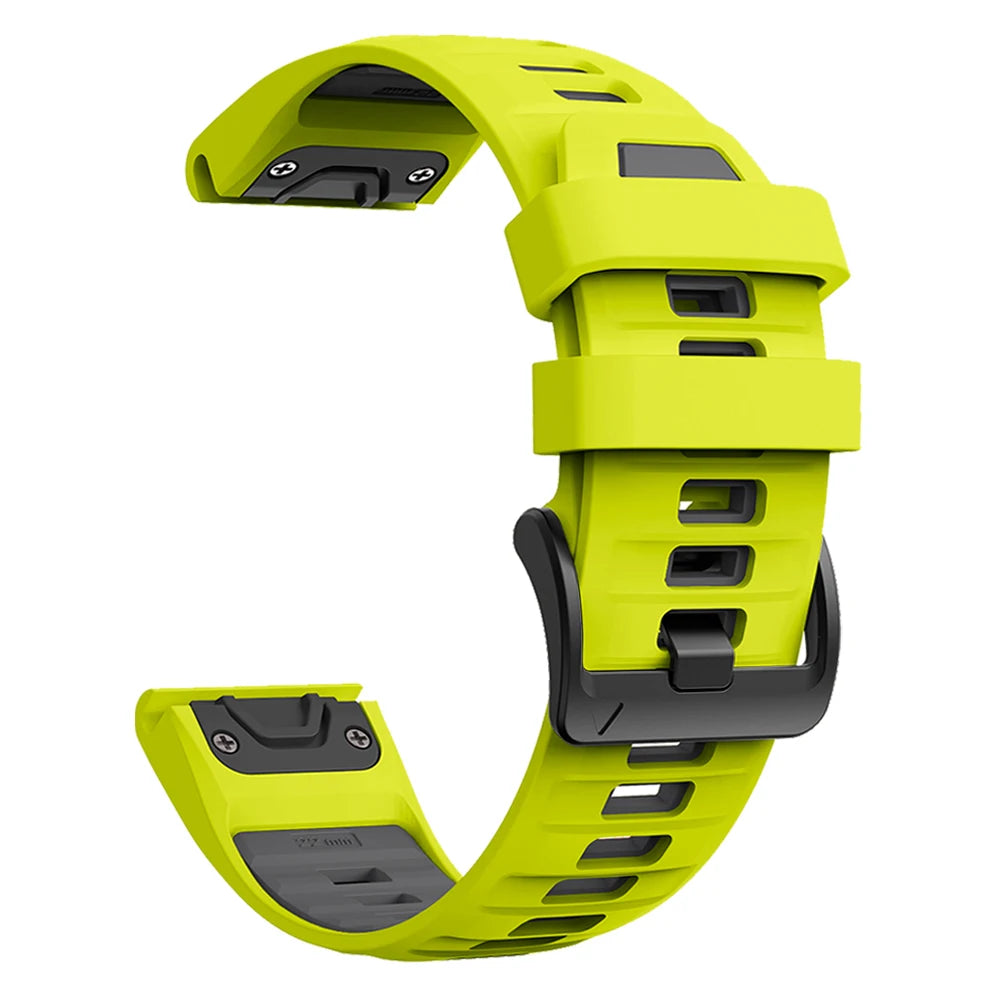 1:1 Fenix8 Watch Band For Garmin Fenix 8 47mm 51mm E 7 7X 6 6X 5 5X/Epix Pro/Enduro 3 QuickFit 22mm 26mm Silicone Strap Bracelet