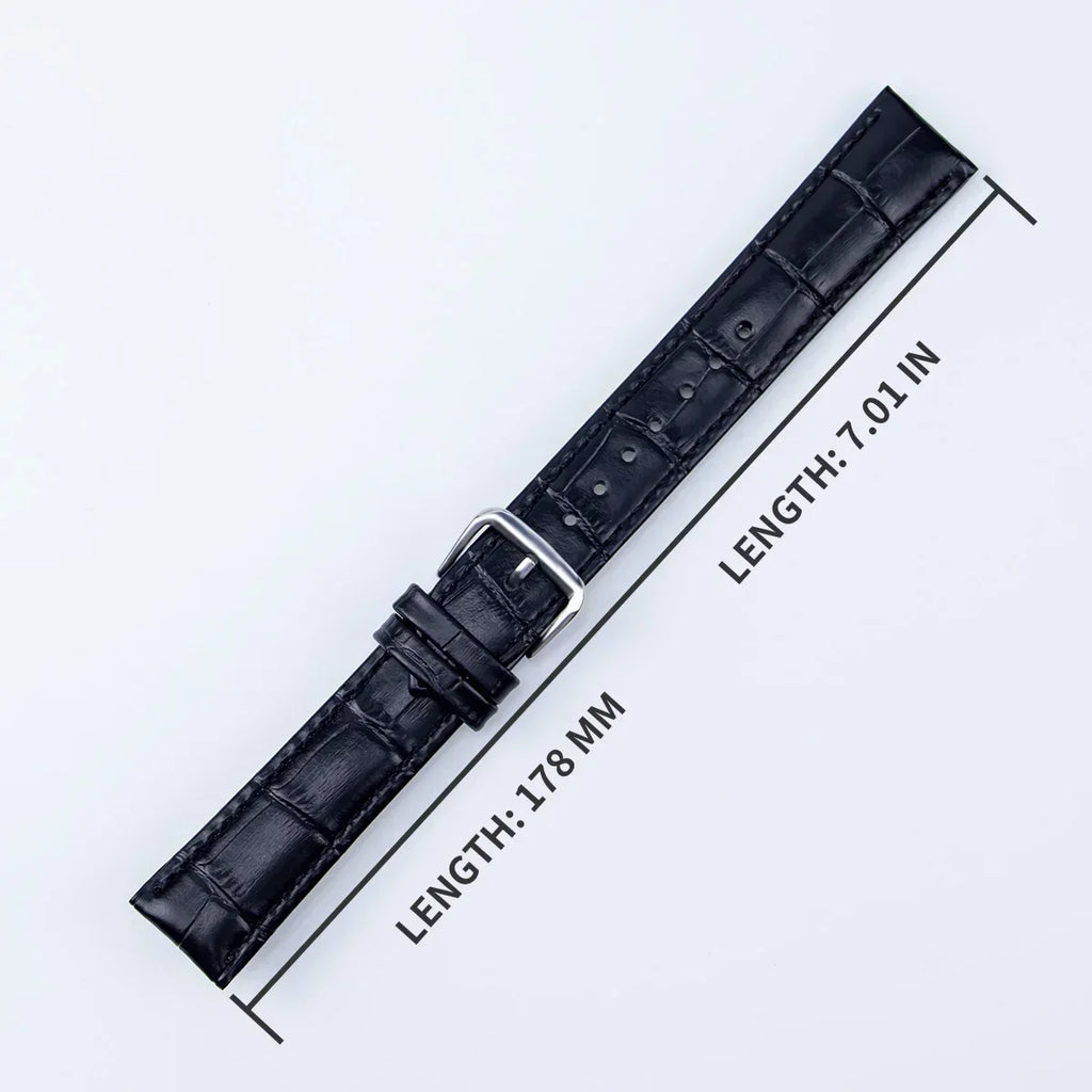 Genuine Leather Watchbands 12/14/16/18/20/22/24 mm Watch Band Strap Steel Pin buckle High Quality Wrist Belt Bracelet