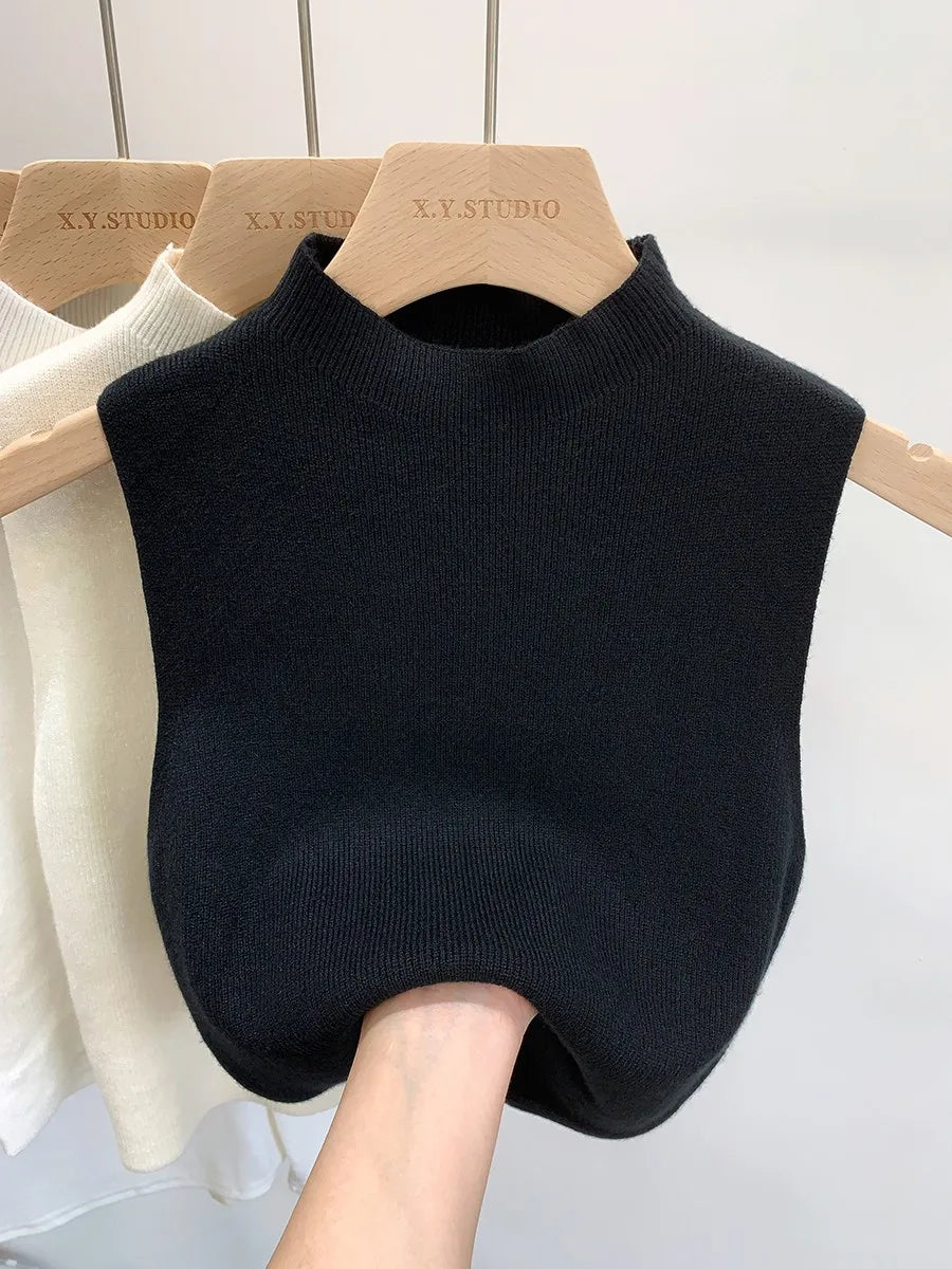 Women's Knitted Sleeveless Tank Top