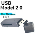 2-in-1 Multi Functional  USB 3.0 Card ReaderMiniSD TFMemoryCardReaderUSBFlashDrive CardreaderAdapter For PCLaptops Accessories