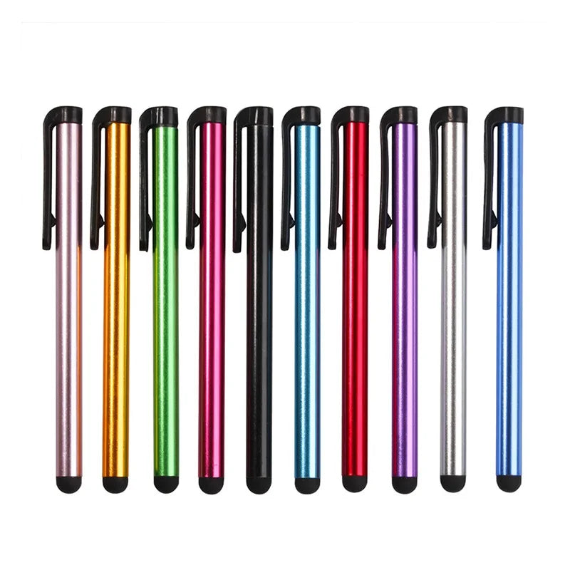 10pcs Universal Capacitive Stylus Tablet Screen Touch Pen for iPhone Pad Android Mobile Phone Rubber Tip Stylus