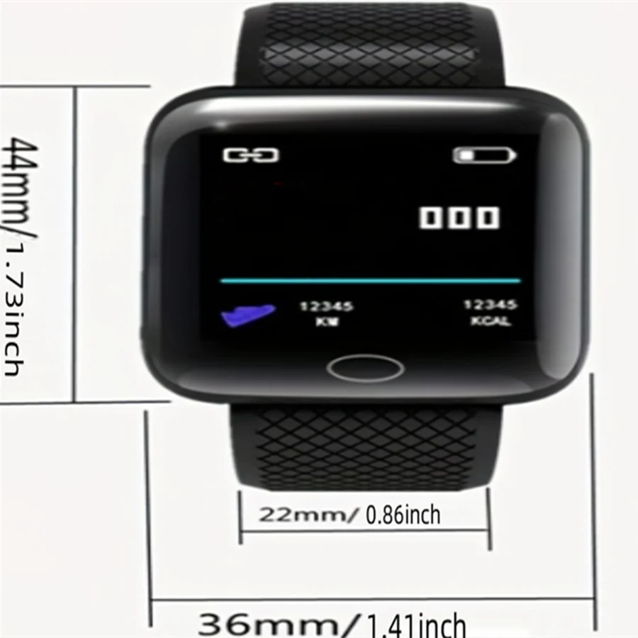Men's Smartwatch Women's Sport Monitor Fitness Smart Watch Music Control Social APP Message Remind Consumer Electronic Watches