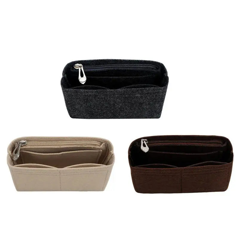 1/2pcs Trendy Felt Insert Bag Organizer Makeup Organizers Liner Perfect for Brand Women's Handbags Cosmetic Bags Bag Accesories