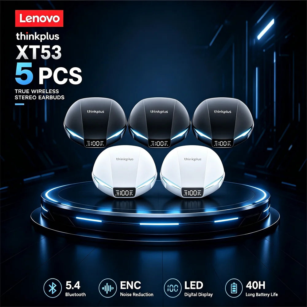 Lenovo XT53 Wireless Bluetooth 5.3 Gaming Earbuds