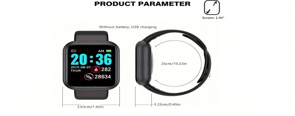 Men's Smartwatch Women's Sport Monitor Fitness Smart Watch Music Control Social APP Message Remind Consumer Electronic Watches