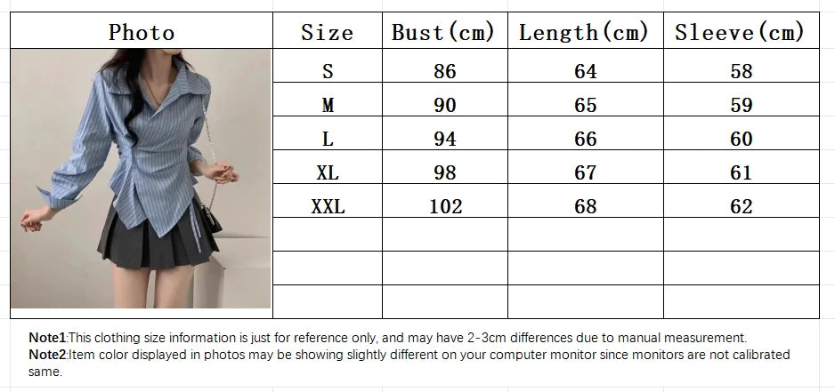 Spring Autumn Casual Striped Shirt Women Shirts Fashion Female Long Sleeve Slim Blouse Tops Office Lady Shirts