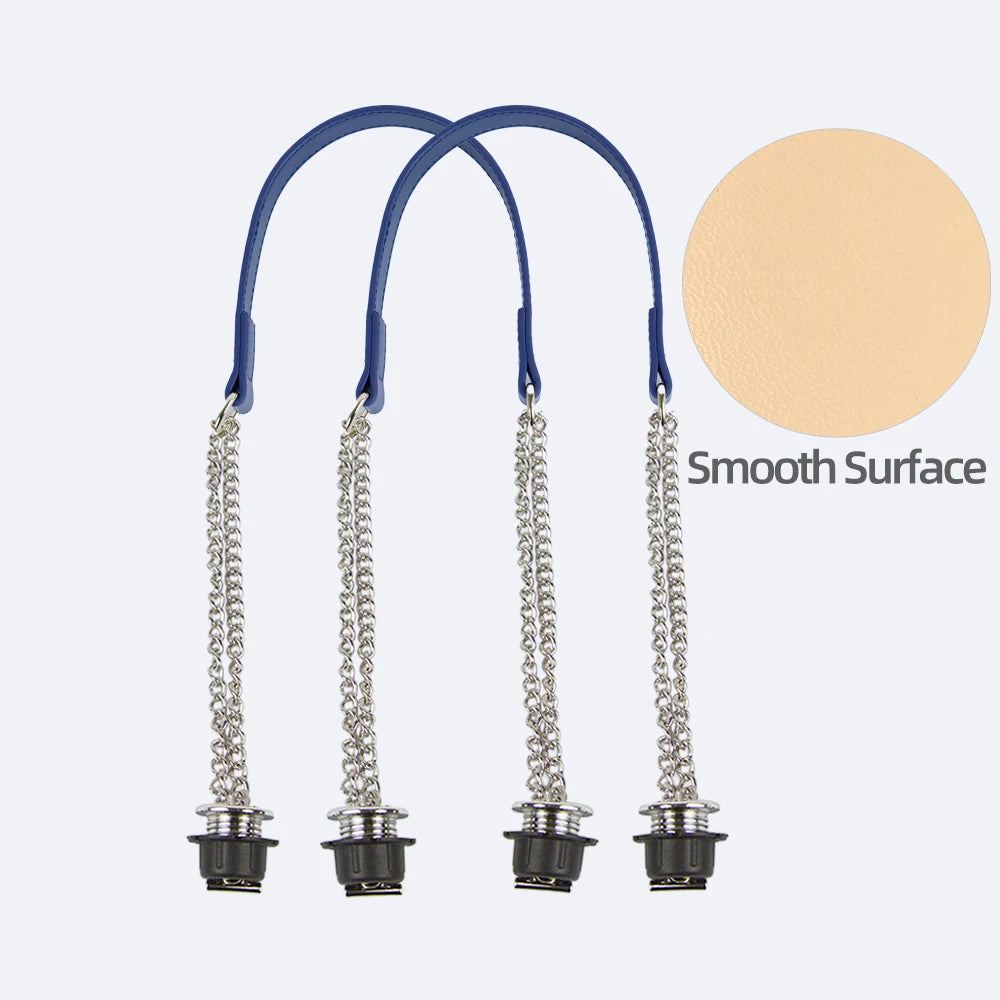 Silver Double-Chain Shoulder Bag Strap