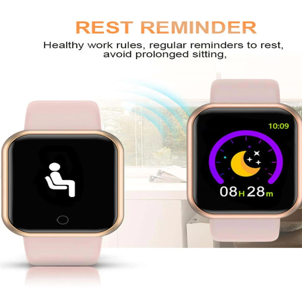 Men's Smartwatch Women's Sport Monitor Fitness Smart Watch Music Control Social APP Message Remind Consumer Electronic Watches