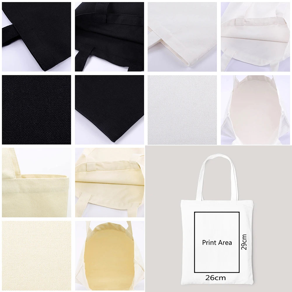 Add Your Logo Customizable Canvas Tote Bag Large Women's Designer Handbags  Shopping Bags for Groceries Fabric Shopper Cloth