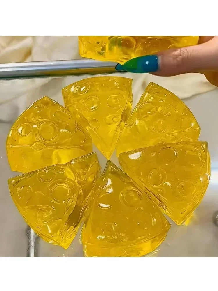 2A-Relieve Stress Squishy Honey Cheese Square Fidgets Toys Super Soft Mochi Cheese Squeeze Toy Funny Anti-stress Sensory Toy9