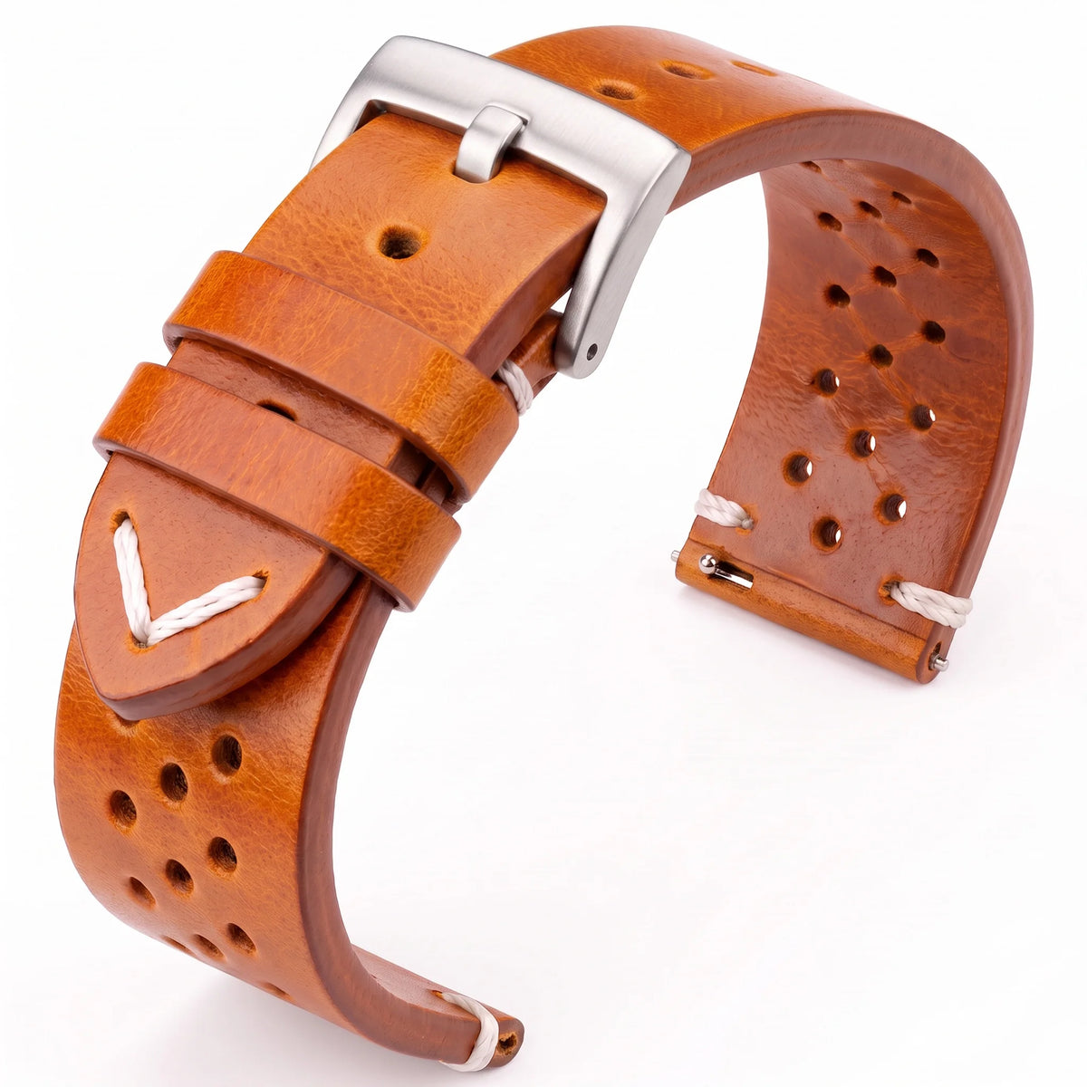 Handmade Cowhide Leather Watch Band 18-24mm