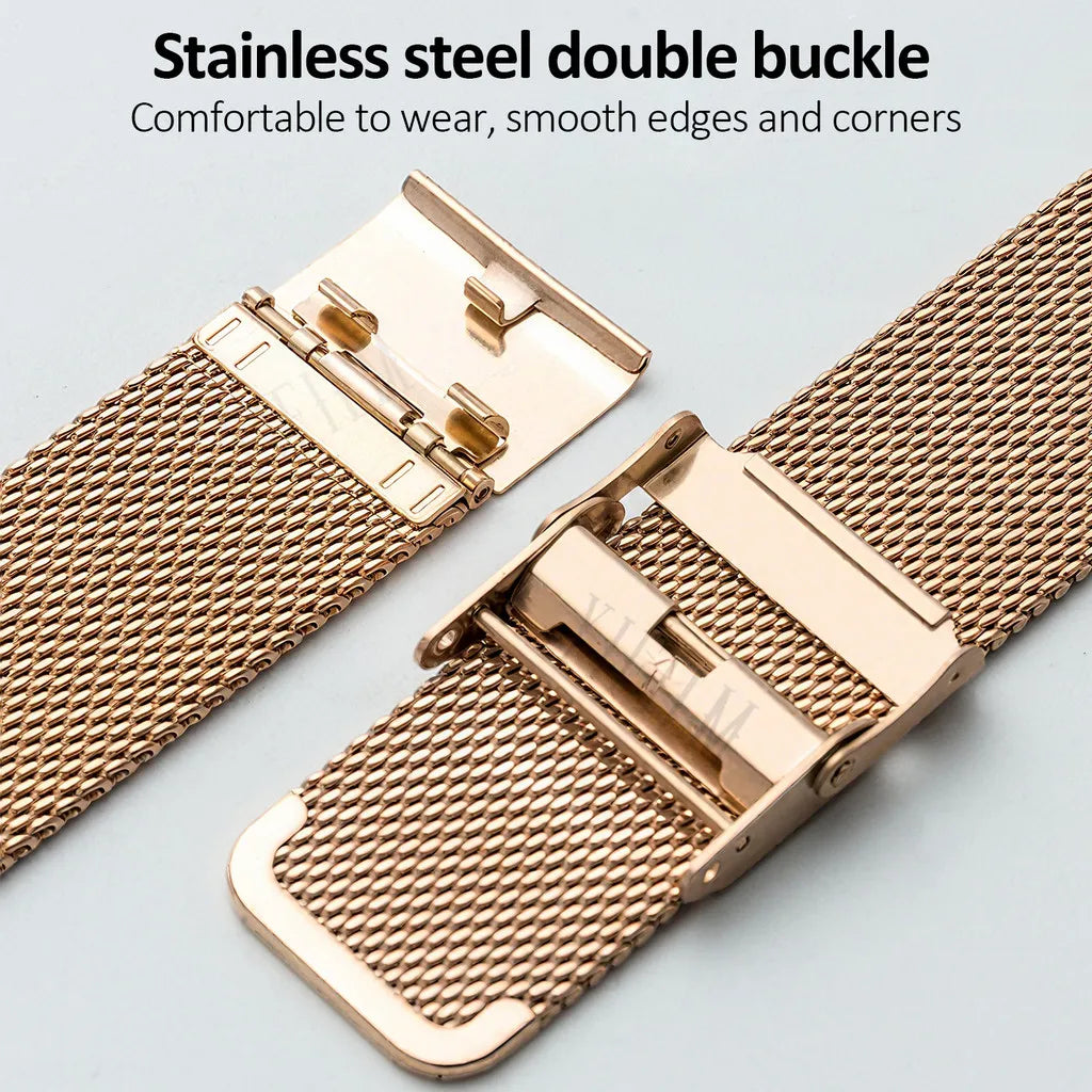 Smart Watch Band For Huawei Watch GT 6 5 4 41mm Strap 18mm Durable Stainless Steel Bracelet Unisex Classic Watch Starp