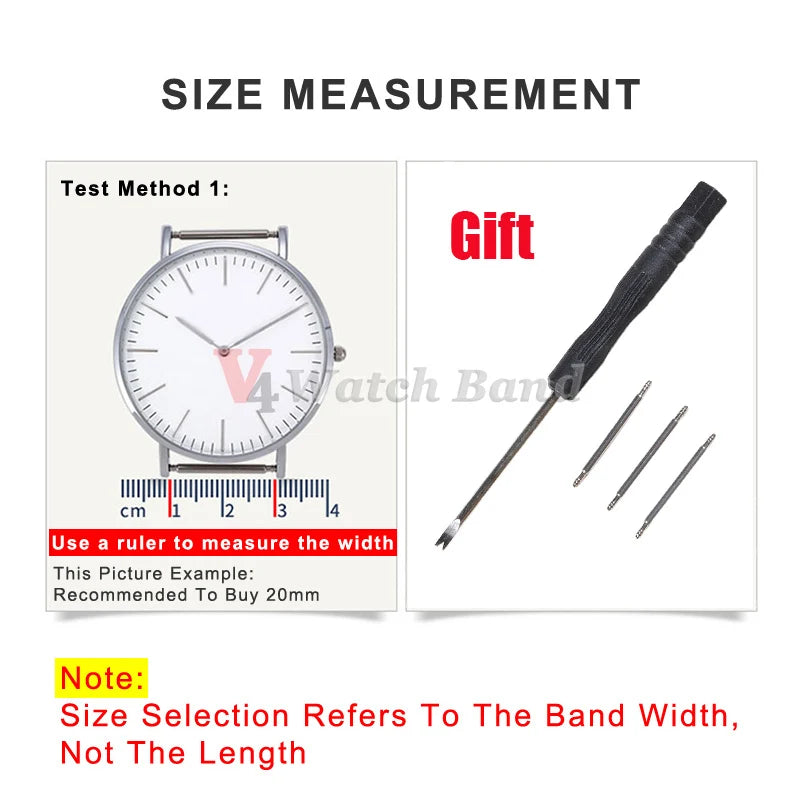New Ribbed Nylon Watchband Nylon Watch Strap 18mm 20mm 22mm Watchband Accessories for Military Watch Band Bracelets