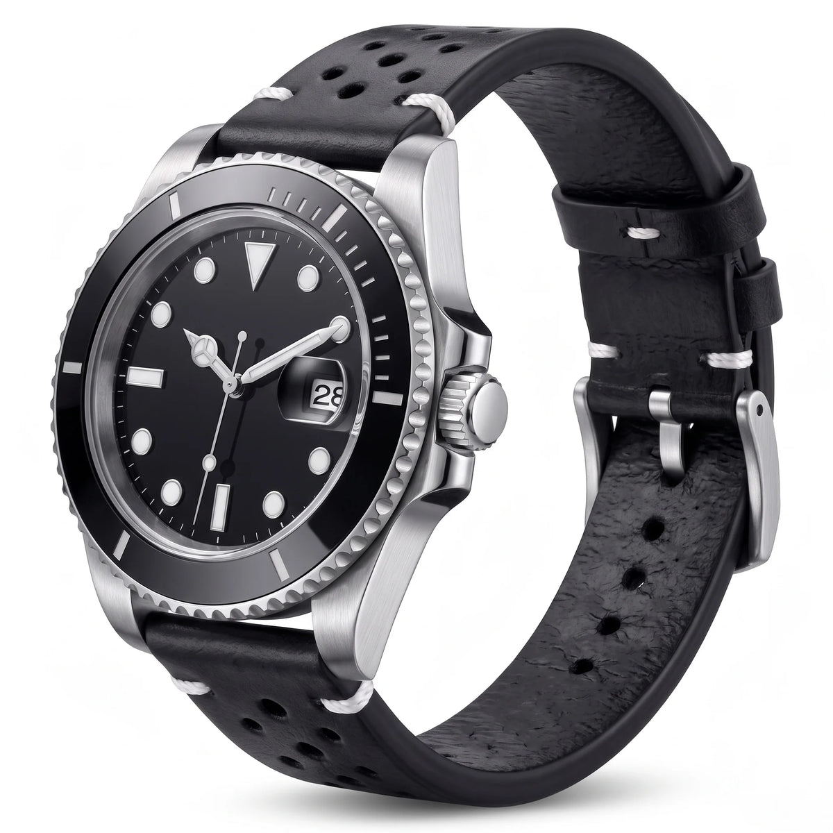 Handmade Cowhide Breathable Watch Band 18 20 22 24mm Men Women 4 Colors Oil Wax Genuine Leather Strap Watchband Accessories