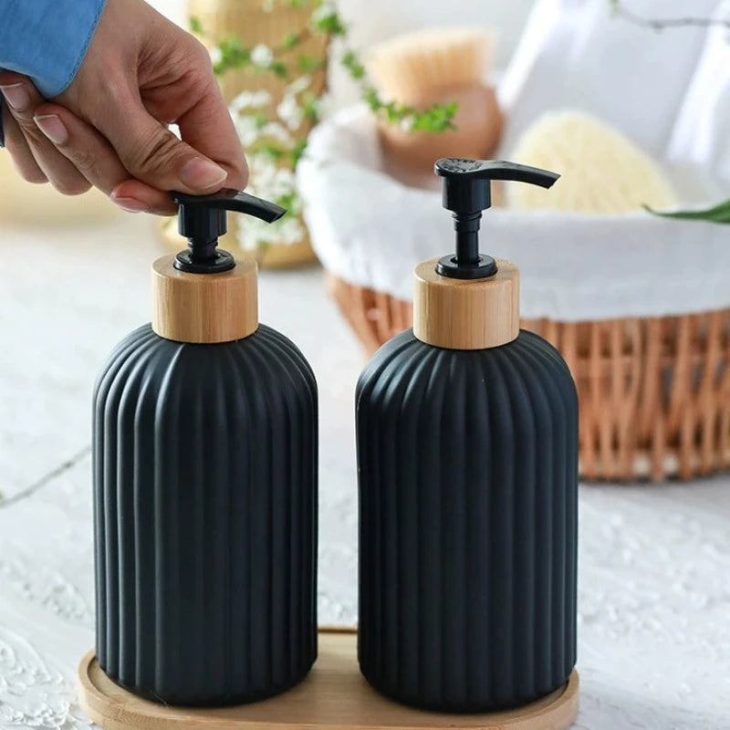 A Set of Wash Bottles in Either Household or Hotel Style, with Complete Hygiene Facilities.