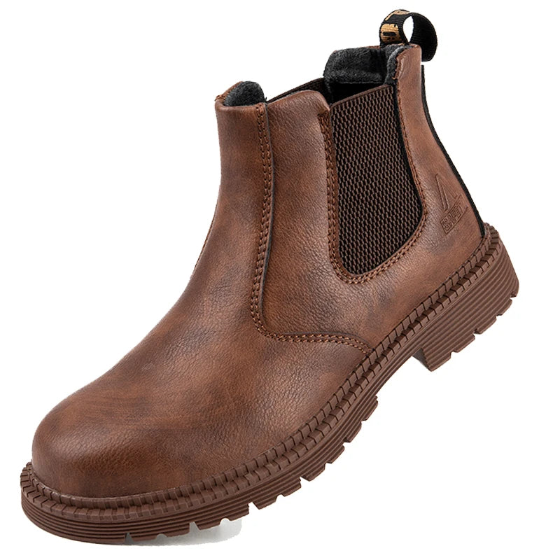 Men's Waterproof Steel-Toe Work Boots