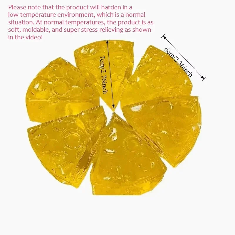2A-Relieve Stress Squishy Honey Cheese Square Fidgets Toys Super Soft Mochi Cheese Squeeze Toy Funny Anti-stress Sensory Toy9