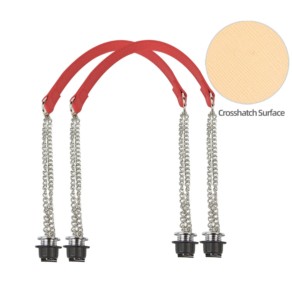 Silver Double-Chain Shoulder Bag Strap