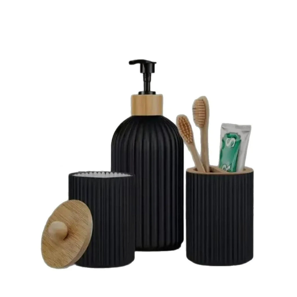 A Set of Wash Bottles in Either Household or Hotel Style, with Complete Hygiene Facilities.
