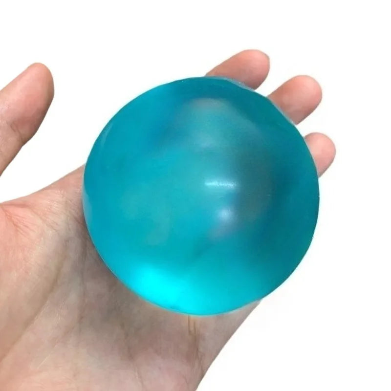 1pc Blue Maltose Squishy Transparent Slow Rebound Stress Relief Desk Ornament Sensory Fidget for Adults Home Decor Art Figurine