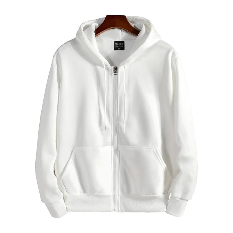 Men's Zip-Up Hooded Sweatshirt