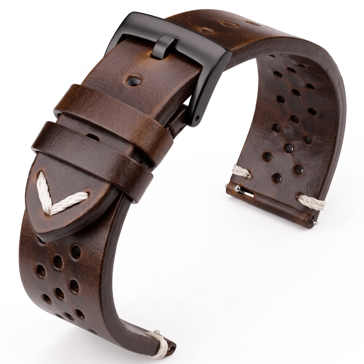 Handmade Cowhide Leather Watch Band 18-24mm