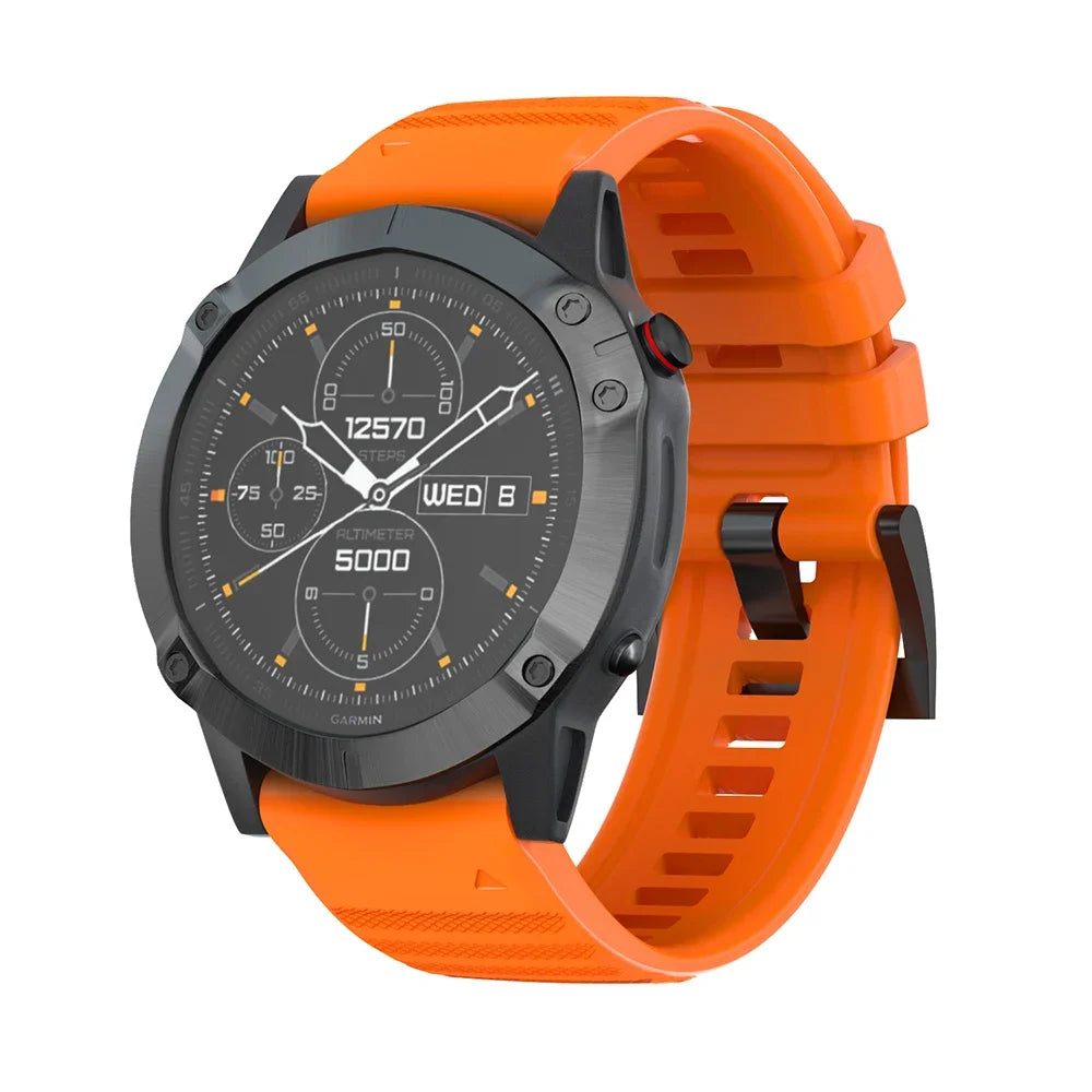 22mm 26mm Quick Fit Silicone Strap For Garmin Fenix 8/7/7X/6/6X Pro Replacement Watch Band For Garmin EPIX/Enduro 3