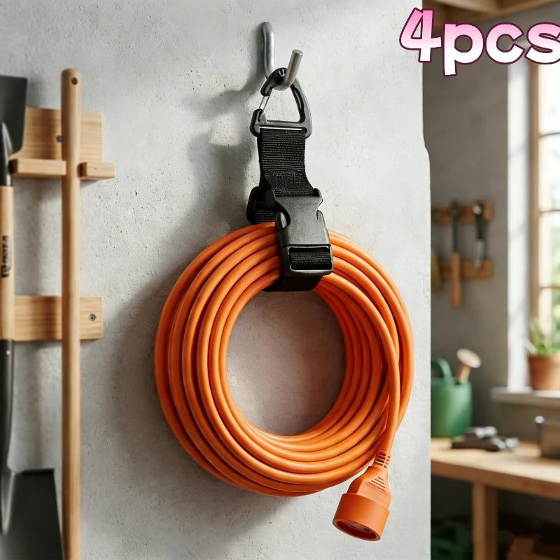 4-Pack Adjustable Garden Hose Organizer Straps
