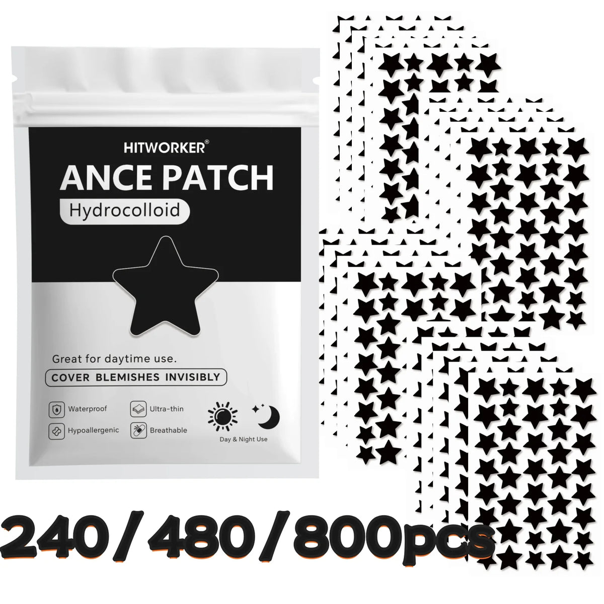 Hydrocolloid Pimple Patches with Tea Tree Oil - Bulk Pack