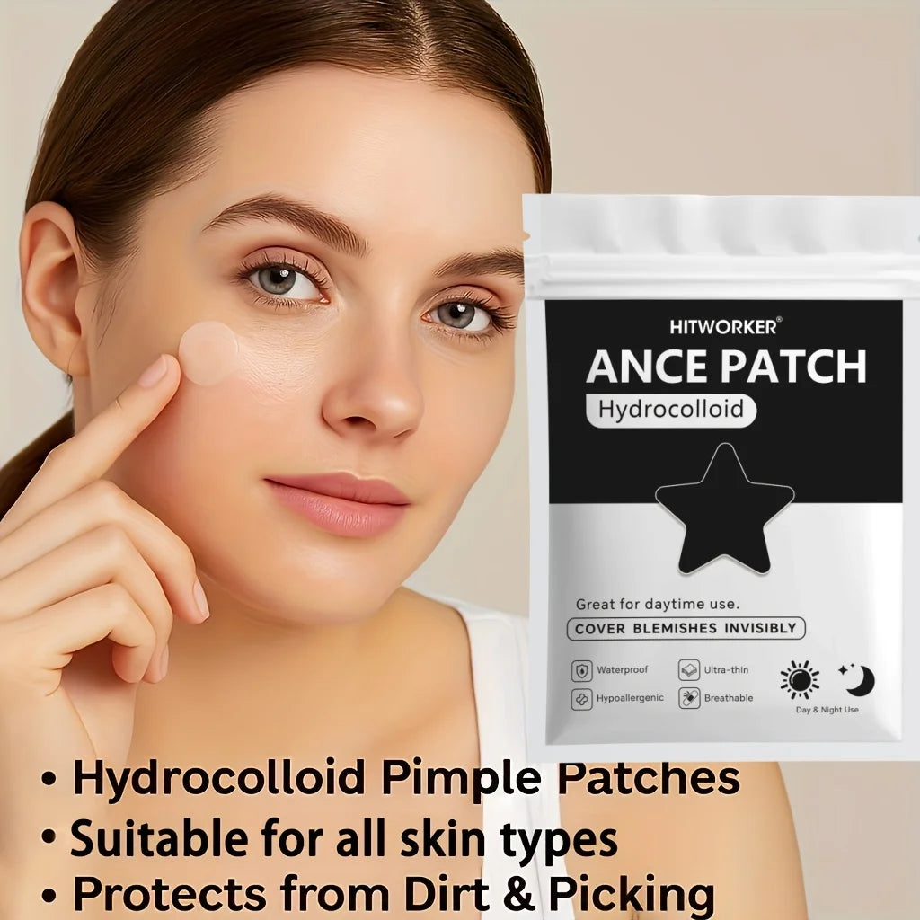 Hydrocolloid Pimple Patches with Tea Tree Oil - Bulk Pack